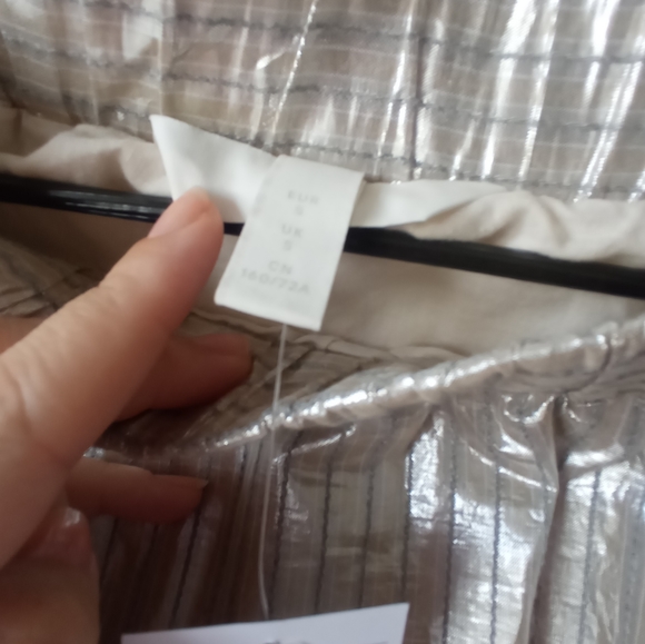 H&M Striped Silver Skirt - Picture 10 of 16